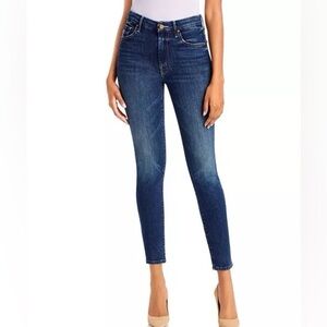 Mother - The Looker High Waisted Skinny Jeans in Flowers From The Storm Wash